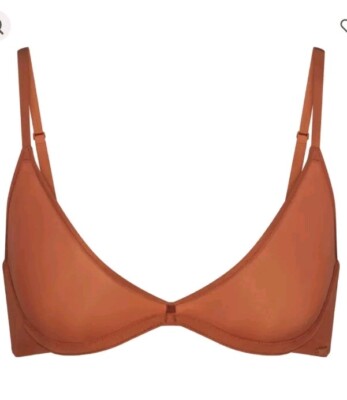 Skims Scoop Plunge Bra Bronze Color BR-UWR-1997 Underwire 36D NWT
