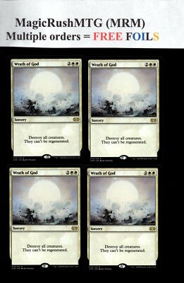 MRM ENGLISH 4x Wrath of God - Colóre de Dieu NM MTG magic 2XM