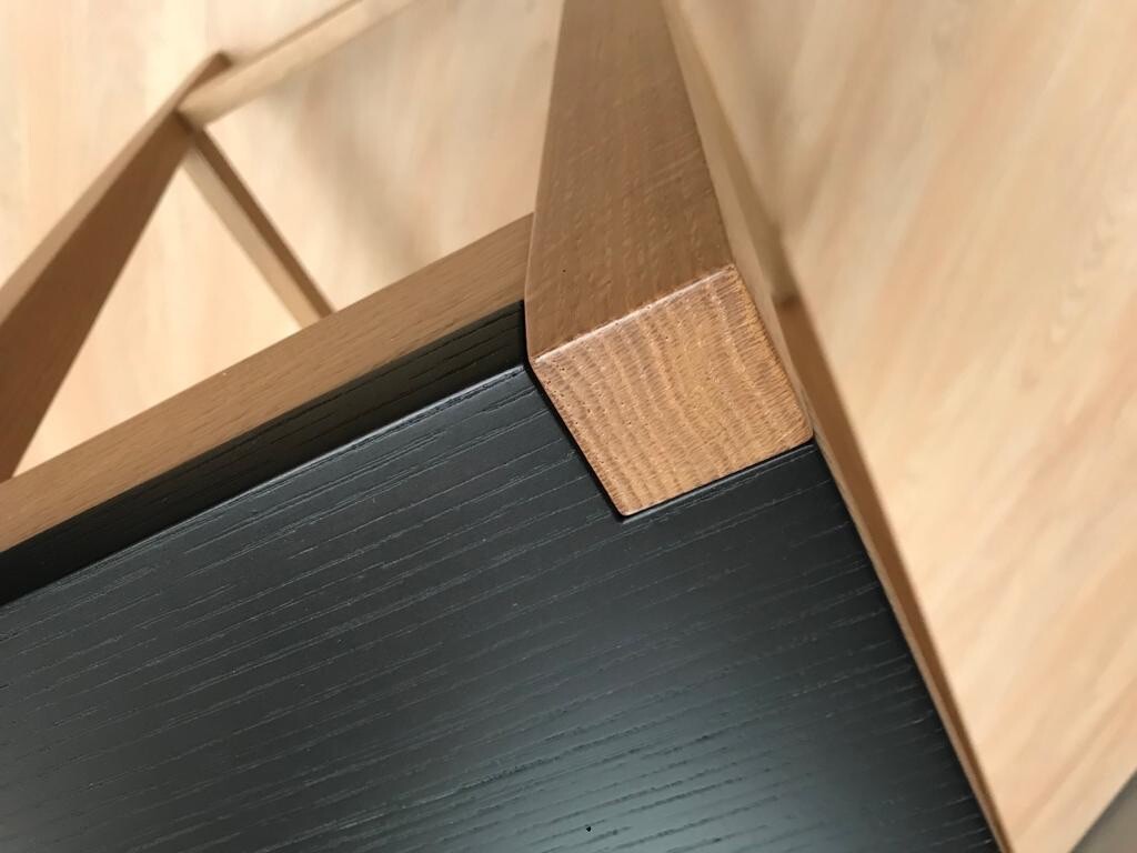 Set of Two Oak Wooden Bar Stools eBay