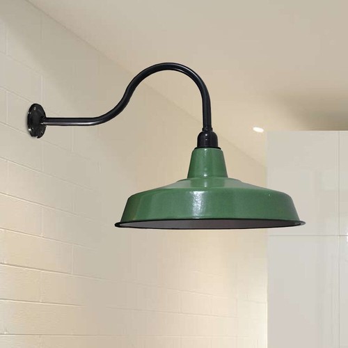 Vintage Industrial Gooseneck Barn Wall Sconce Home Fixture Outdoor Wall Light - Picture 3 of 10