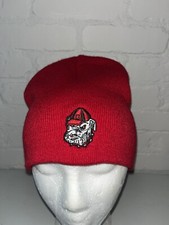 Goergia Bulldogs Headwear Beanie Winter Hat knitted Cap Adult OSFA Red