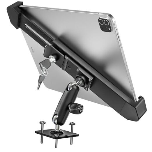 Anti Theft Heavy Duty Drill Base Tablet Holder Car Mount Dashboard