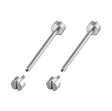 2Pc SILVER Replacement Steel Pins Tubes Lugs For Invicta Watch Band L302 22mm 