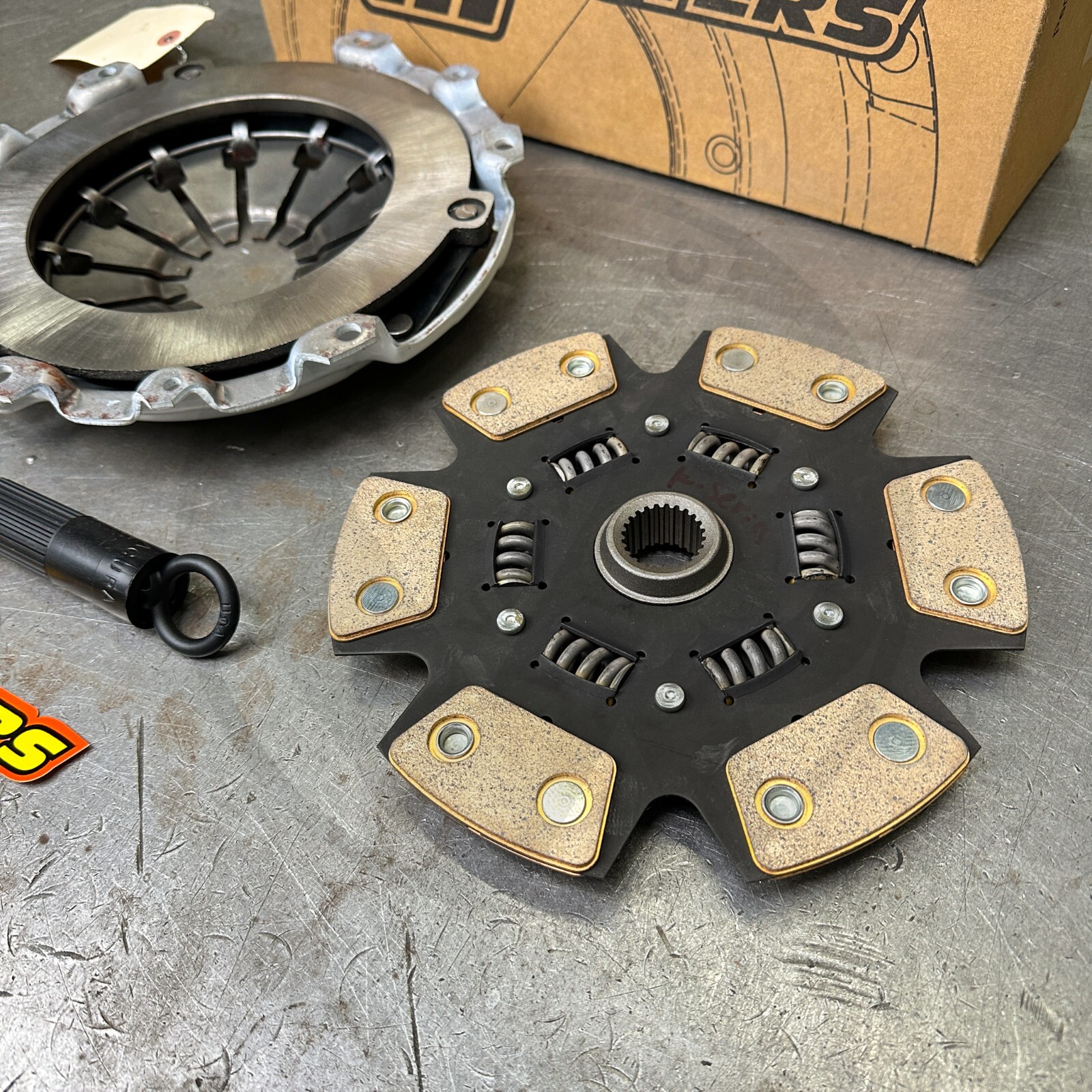 Clutch Masters FX400 Pressure Plate w/ Grip 6 Puck Disc Kit Acura Honda
