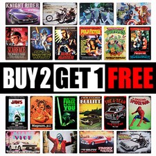 Retro film metal plaque 20x30 classic TV show movie poster pop culture Tin sign
