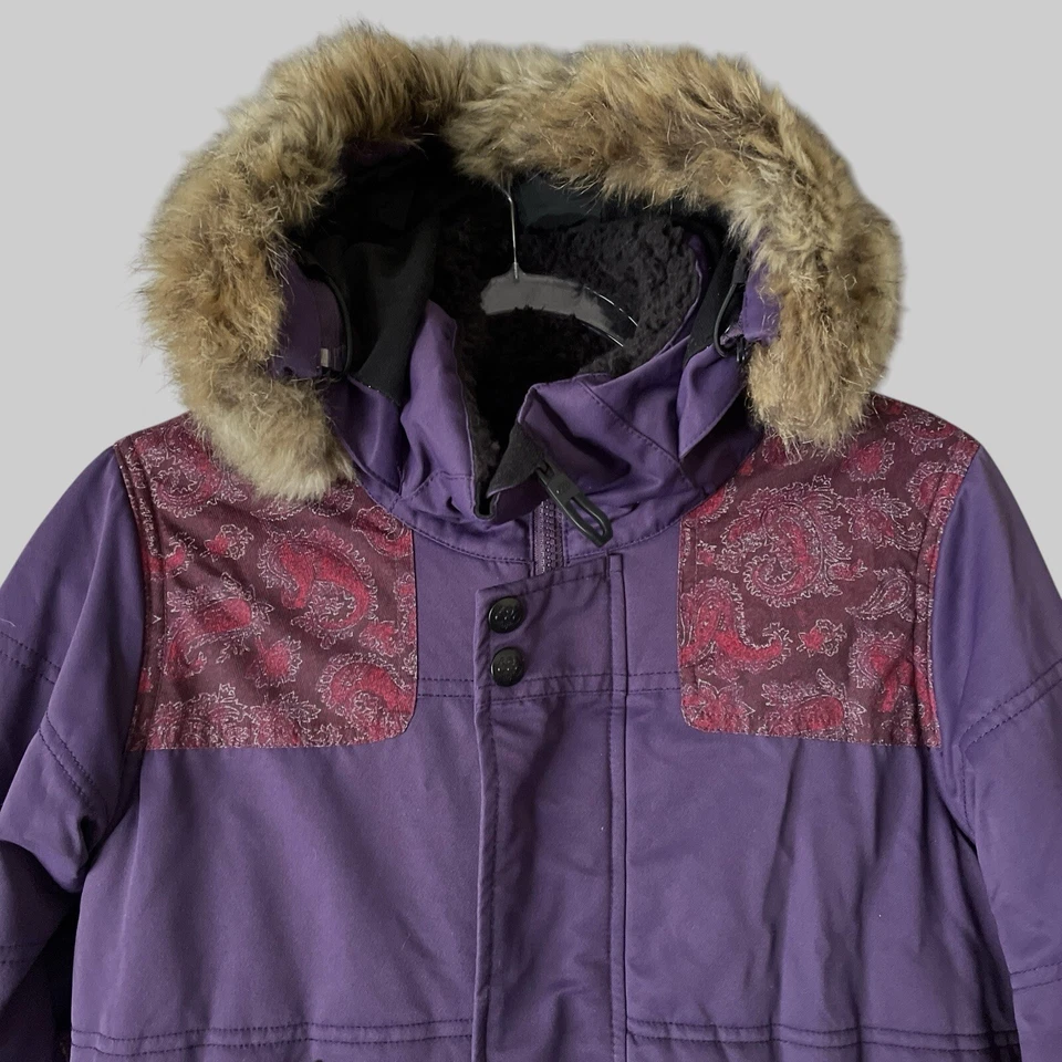 Jaqueta de Snowboard Feminina 686 Tamanho Pequeno Roxa infiDRY Respirável Impermeável - Imagem 3 de 4