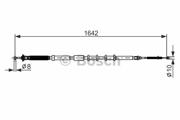 Bosch Handbremsseil Links FüR Fiat Grande Punto,Punto EVO-image