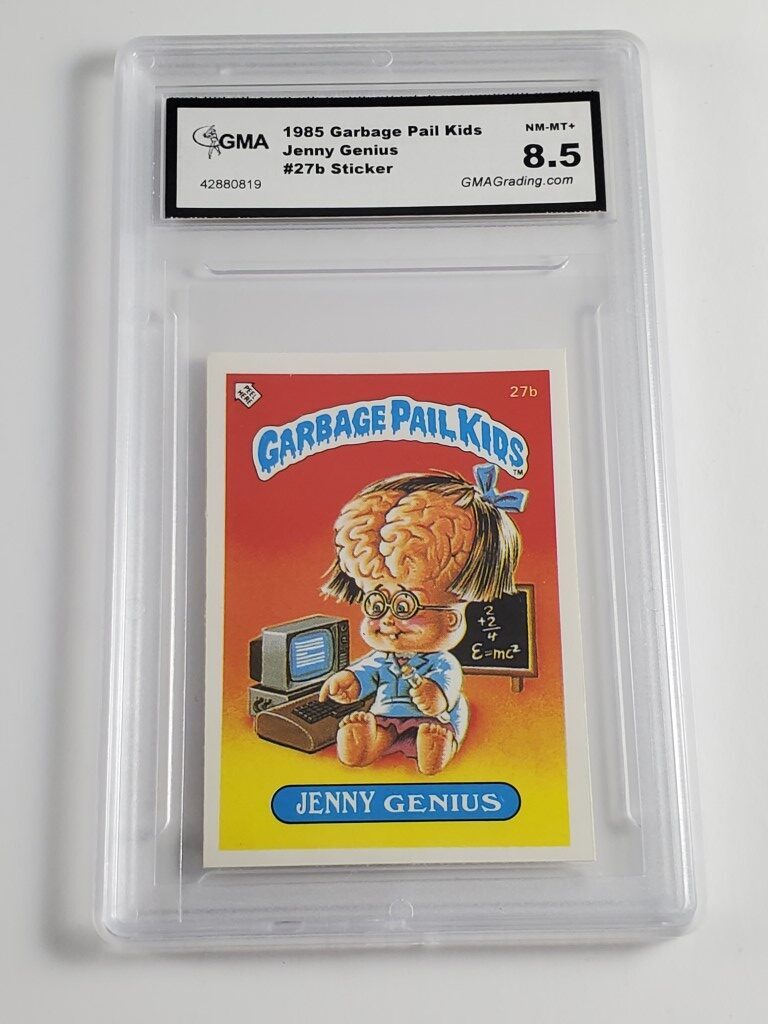 Jenny Genius 1985 Garbage Pail Kids Mini Series GMA Graded 8.5 NM