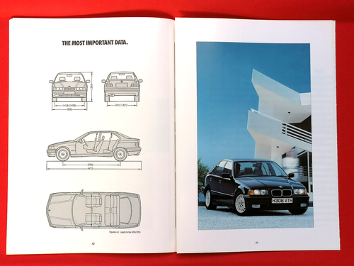 1991 BMW 3 SERIES (E36) Sales Brochure - 325i 320i 318i 316i Mint Condition! - Picture 21 of 24
