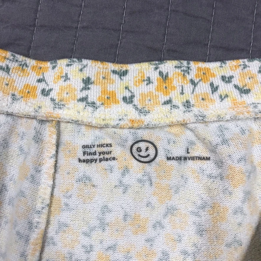 Pantalones cortos de pijama Gilly Hicks para mujer grandes amarillos florales ropa para dormir pijamas Foto 3 de 4