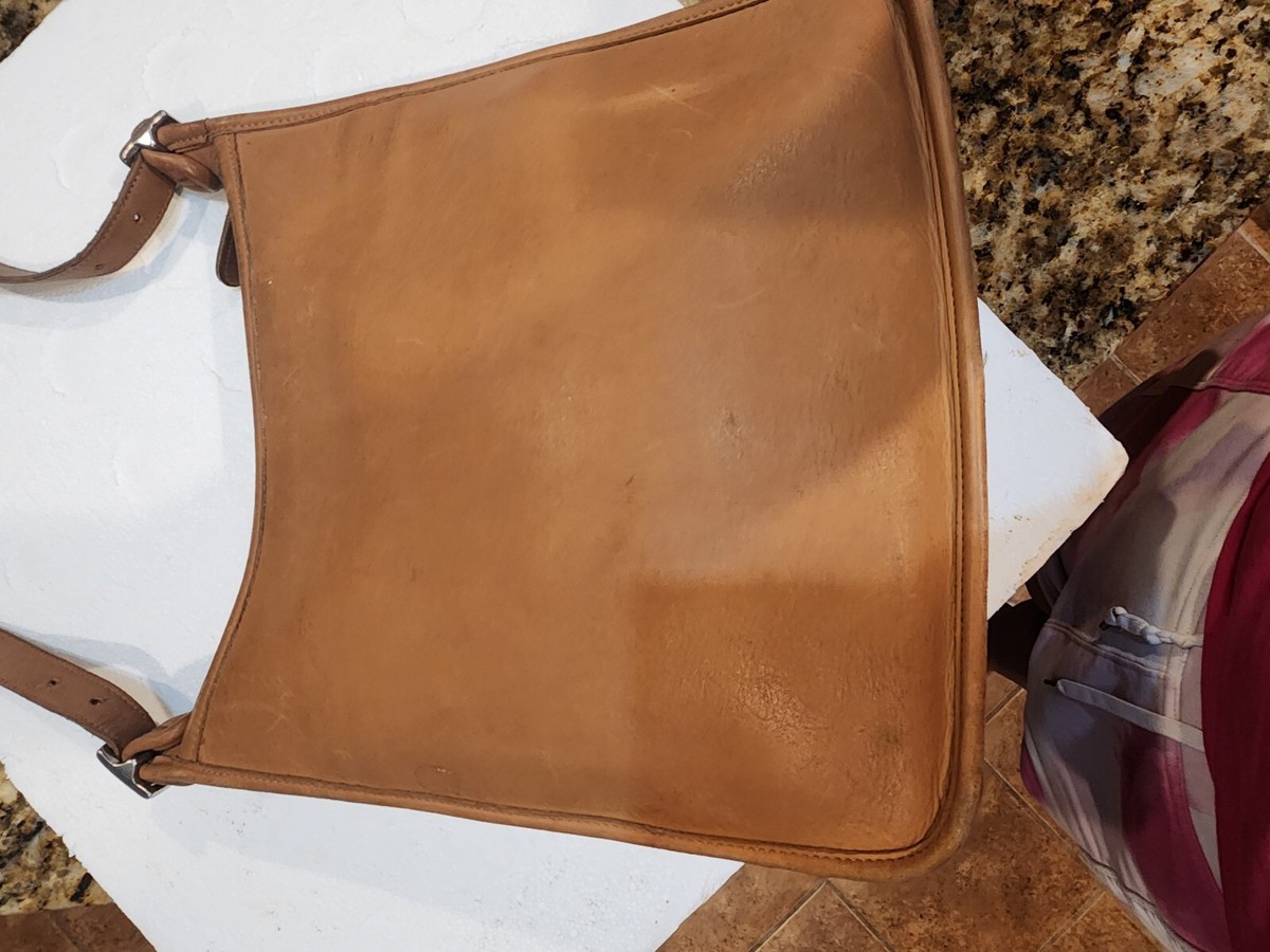 Extremely Rare Made In USA Vintage Coach Shoulder Bag Beige | eBay