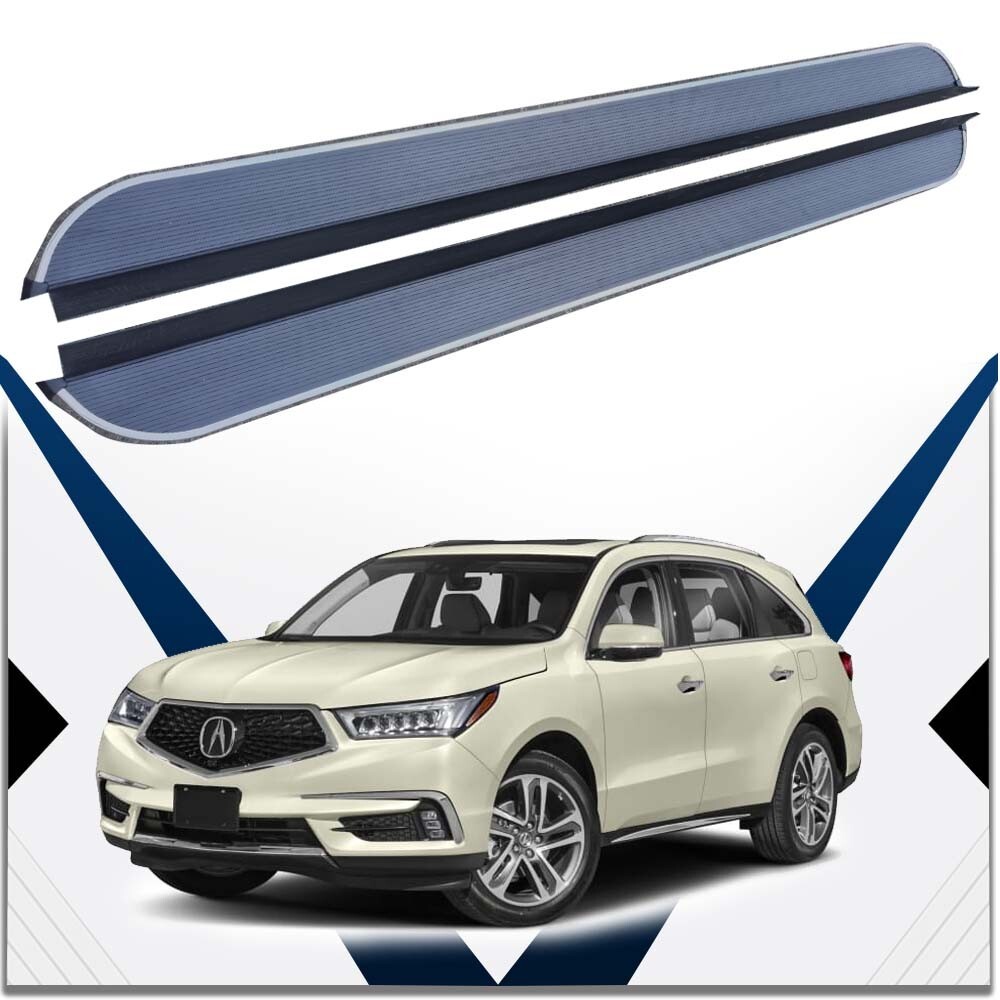 Running Boards HD Ridez 6 Black For Acura MDX 2007-2010 – Nerf Bar Side Steps Powder Coated Running Boards 500 Lb Capacity