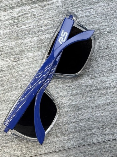 Clear Square Frame Blue Mirrored Lens Sunglasses Outdoors Sports Beach - Picture 16 of 17