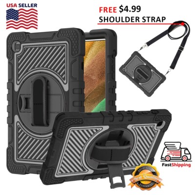 TUFFEN Case With Stand/ Holder/ Shoulder Strap For Galaxy Tab A7 Lite T220/ T225