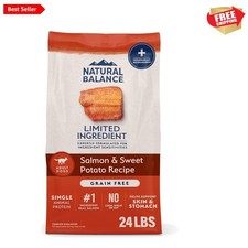 Grain-Free Salmon Dog Food with Sweet Potato - 24lb for Sensitive Skin  Stomach