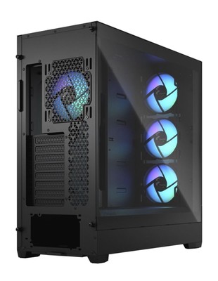 Fractal Design Case FD-C-POR1X-06 Pop XL Full Tower Air RGB Black Clear Tempered