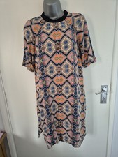Vera Moda Size XS Dress. With Geometric Mosaic Design. Worn Once VGC