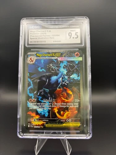 Mega Charizard X ex 125/094 Me02: Phantasmal Flames CGC 9.5