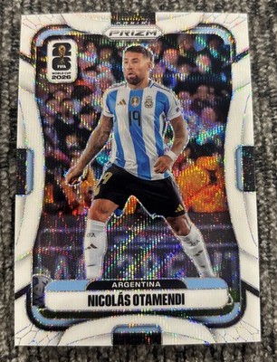 2026 Panini Prizm World Cup Nicolas Otamendi White /20 Wave Argentina #12 FIFA