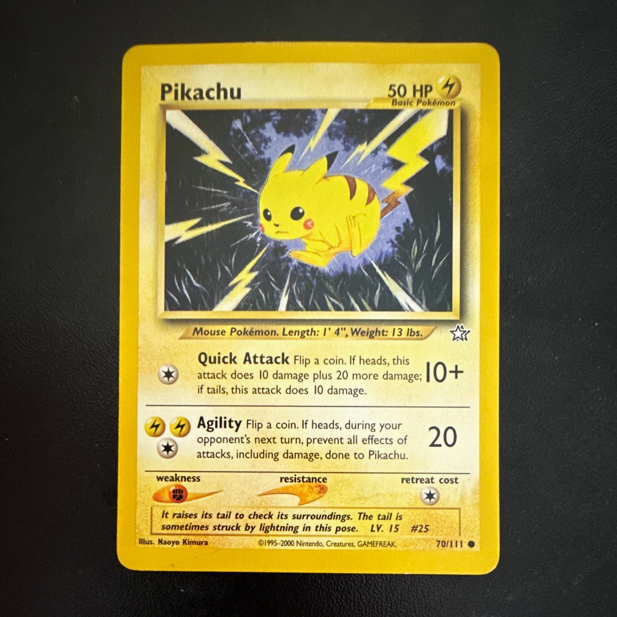 25+ Pikachu Pokémon TCG Neo Genesis Common Collectible Individual