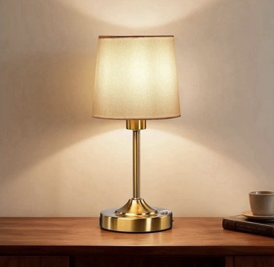 KEILAIMO Cordless Rechargeable Gold Table Lamp, Touch Control, Dimmable LED