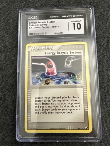 Energy Recycle System graded CGC 10 for sale on eBay