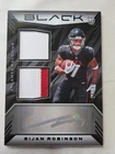 2023 Panini Black NFL Bijan Robinson RC #RSM-31 Dual Patch Auto SP/99 Falcons