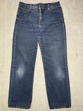 NYDJ Jeans Women’s 8P Blue Medium Wash Denim Straight Leg USA Made Relaxed Fit