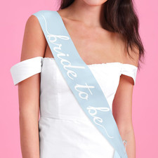 Blue Bride to Be Sash  Bachelorette Something Blue, Bridal Shower Accessory, Ba