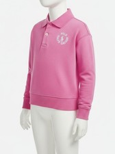 Polo Ralph Lauren Kids Girl Pink Logo French Terry Polo Sweatshirt Sz 4