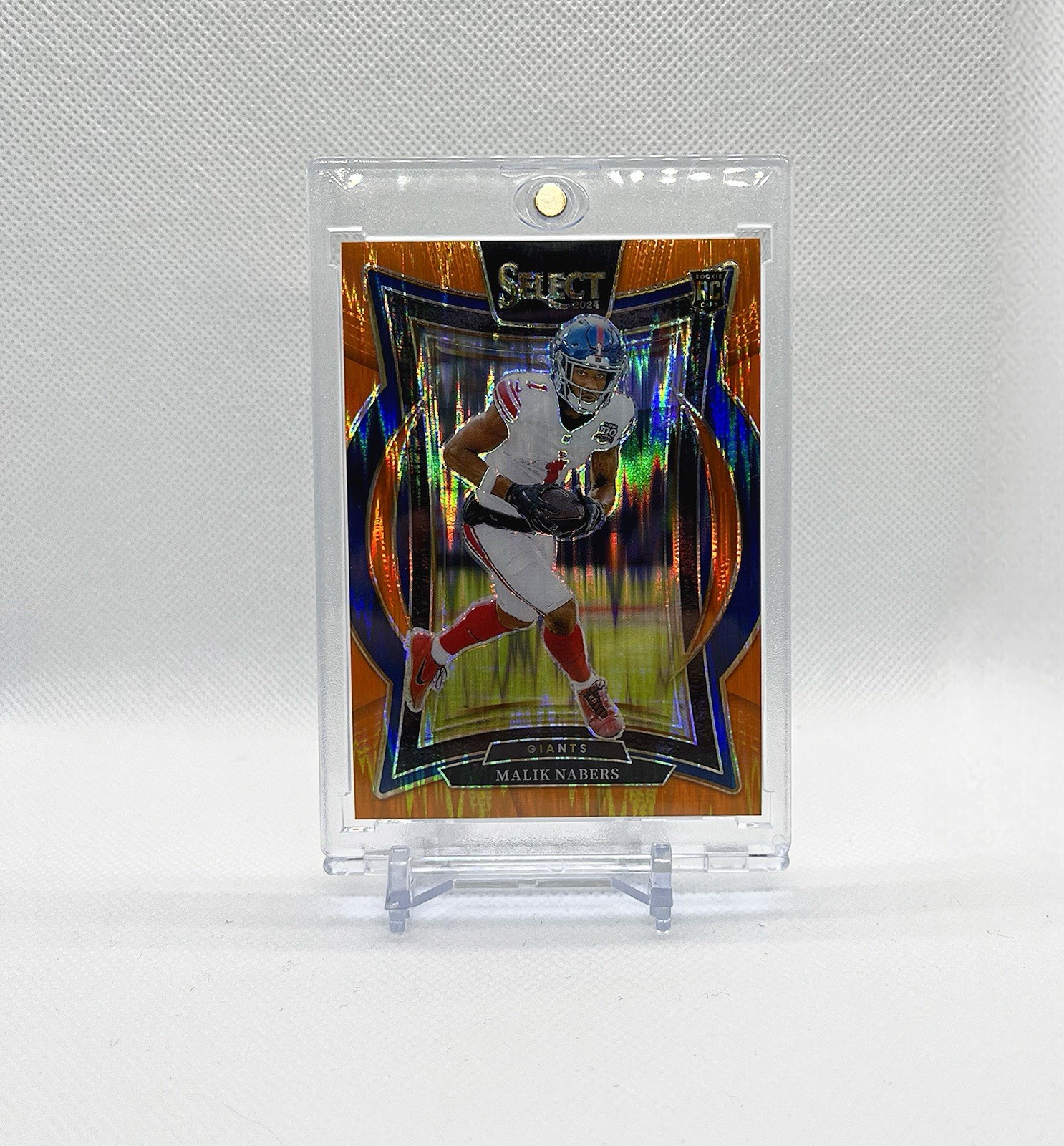 2024 Panini Select - Concourse Malik Nabers #29 Orange Shock Prizm /499 (RC)