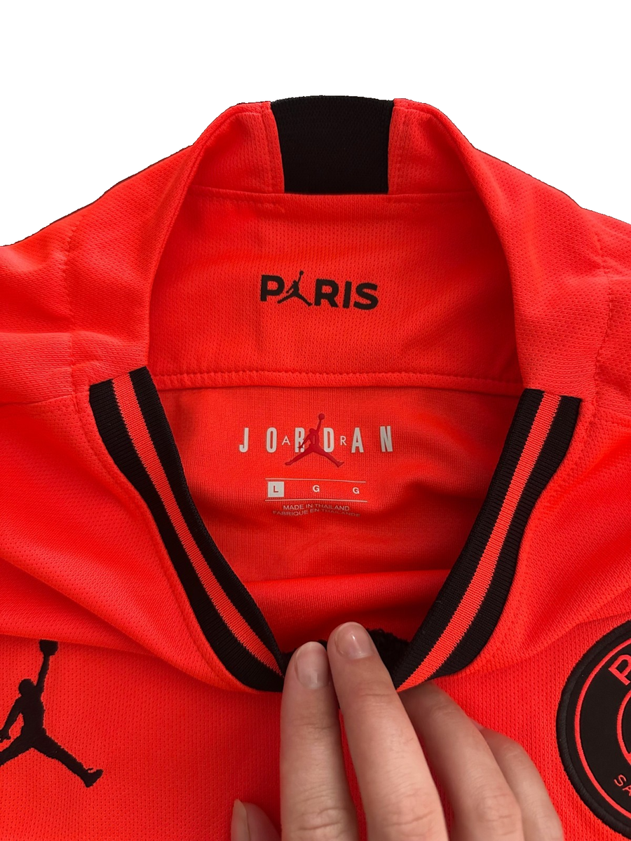 Nike Air Jordan Paris Saint Germain Soccer Jersey Infrared Orange