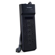 CyberPower CSB1206 Essential Surge Protector, 3600J, 125V, 15A, 12 Outlets, 6 Fo