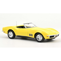 Chevrolet Corvette Convertible 1969 Daytona Yellow 1:18 Norev Auto Stradali -D-