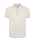 LUCIANO BARBERA polo t-shirt cotton SIZE EU L  beige tailored fit