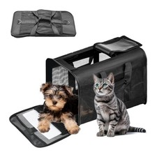 Pet Travel Carrier Soft Sided Portable Bag for Cats Small Dogs Medium 