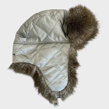 Eddie Bauer Silver Trapper Hat Warm Adult Small Medium 