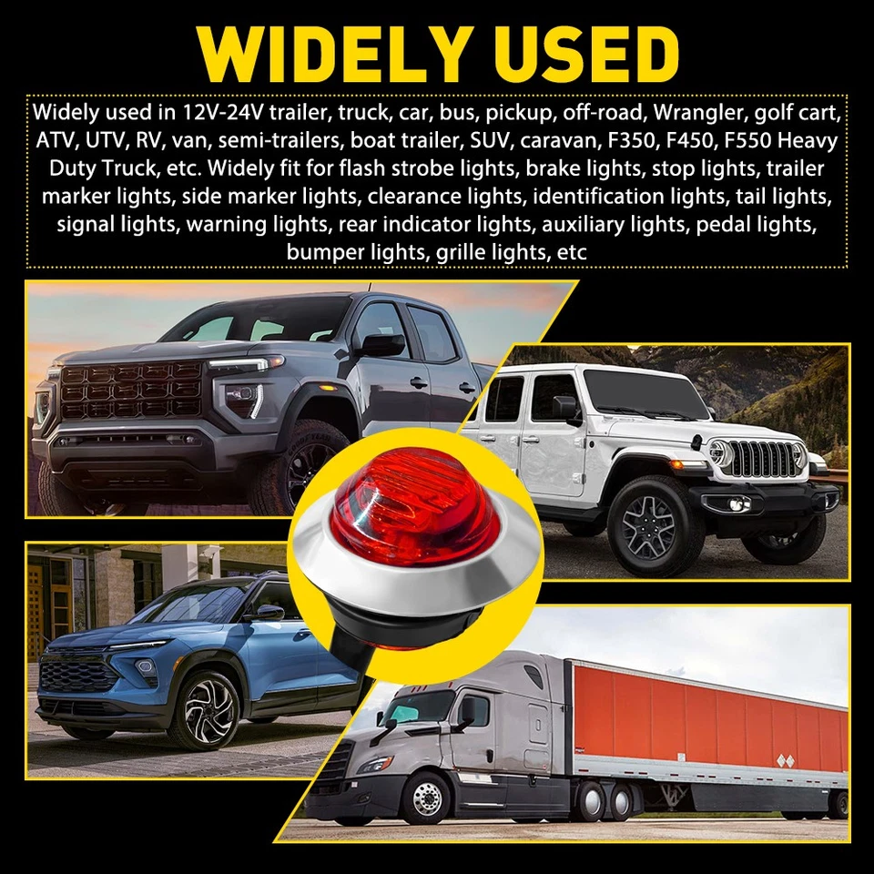 20-200X 3/4英寸LED闪光灯+稳定标记灯双功能红色3线12伏24伏 — 第 3/4 张图片