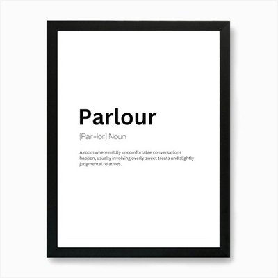 Salon Definition Bedeutung Kunstdruck gerahmtes Wandbild Poster Leinwanddruck Bild