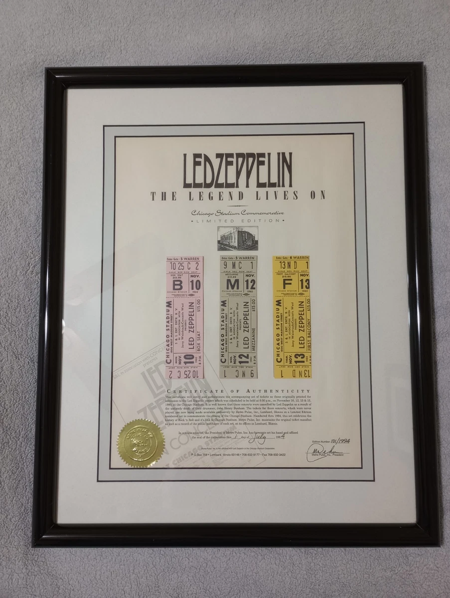 Original Led Zeppelin Concert Memorabilia for sale | eBay