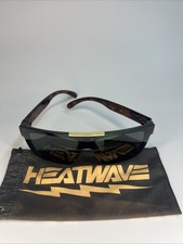 Heat Wave Quatro Non-Polarized Sunglasses Black W/ Woodgrain Tortoise Shell Arms
