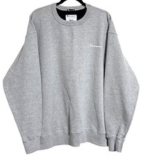 Vintage Champion Crewneck Sweatshirt Heather Gray Mens XXL C Logo