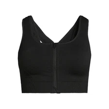 Avia Women's Medium Support Zip Front Sports Bra, Size XL