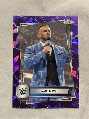Topps Chrome WWE Nick Aldis /10 Purple Parallel