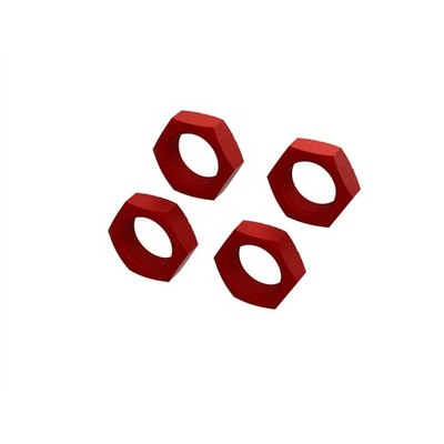 ARRMA Aluminum Wheel Nut 24mm Red 4 ARA310929 Elec Car/Truck Replacement Parts