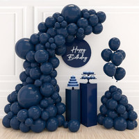Luftballons Blau, 110 StüCk Ballon Girlande Marineblau Dunkelblau, Latex Marineb