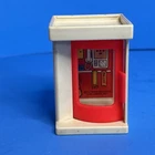 Phone Booth #997 Village Vintage Fisher Price Little People Telephone Litho Good