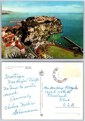 Continental La Principaute De Monaco Postcard