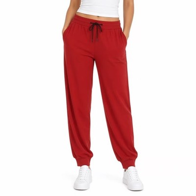 Threads 4 Thought Sweatpants Women 2XL Red Stretch Slash Pocket Drawstring Waist