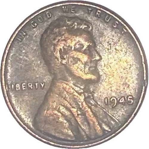 1945 Lincoln Wheat Back VF Cent Penny Philadelphia End WWII VE